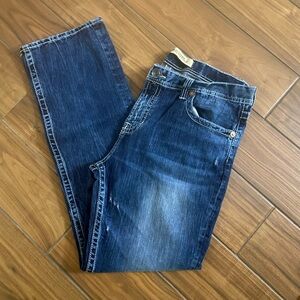 Big Star Men's Dark Blue Straight Jeans